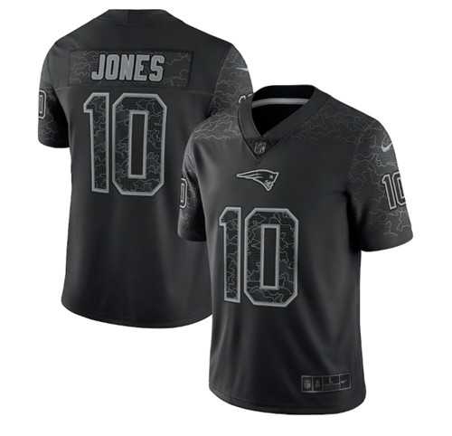 Men's New England Patriots #10 Mac Jones Black Reflective Limited Stitched Football Jersey,We sell and wholesale Men's New England Patriots #10 Mac Jones Black Reflective Limited Stitched Football Jersey on line form chian!
